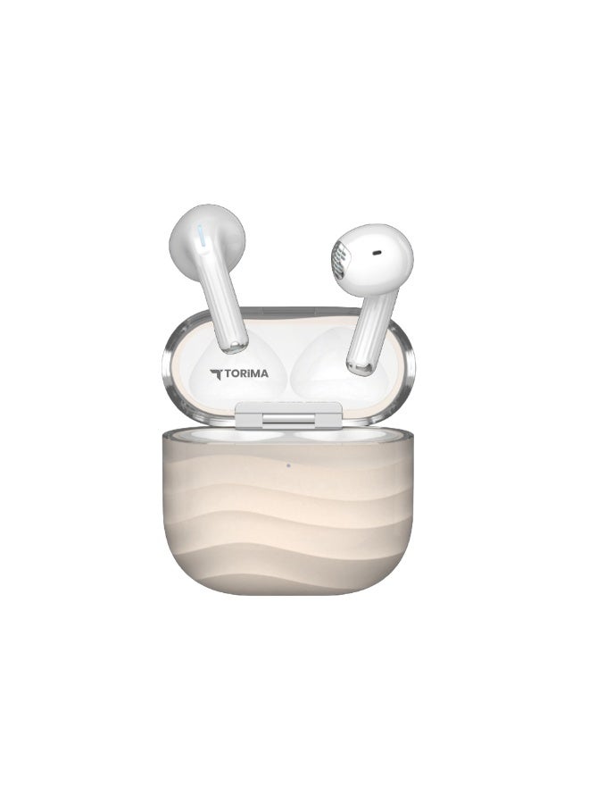 Torima سماعة أذن لاسلكية TORİMA G04 باللون البيج - Image 1